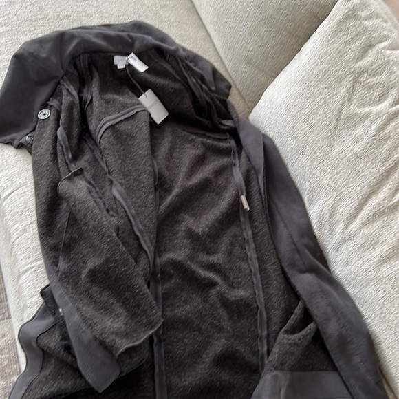 Transit 251 Charcoal Faux Suede & Wool Maxi Coat.  XS - Picture 8 of 16